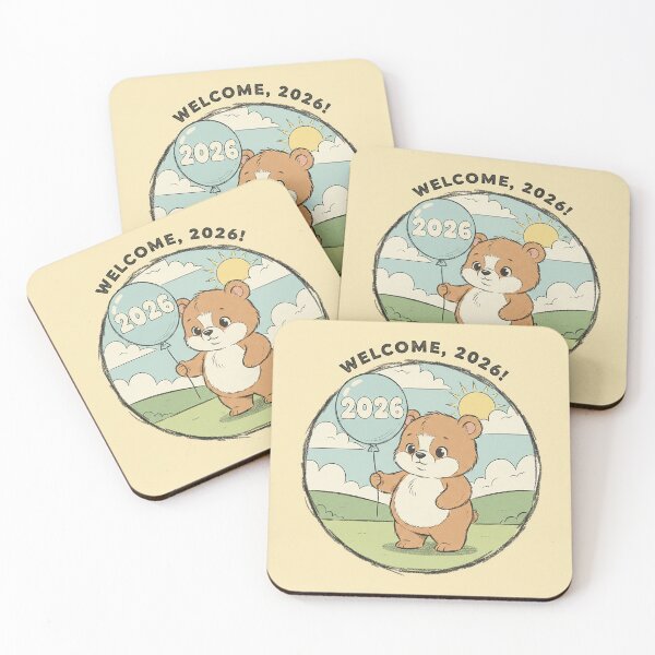 Item preview, Vintage 2026 Baby Bear Retro Nursery Sticker Art designed and sold by VisualRotaStudio .