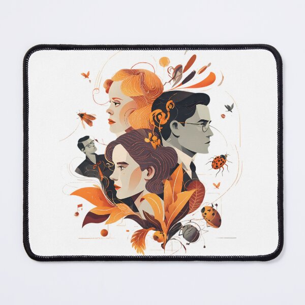 Item preview, Orange Golden Illustrations Blending Nature Humanity Imagination Design designed and sold by ART ATTACK ZONE.