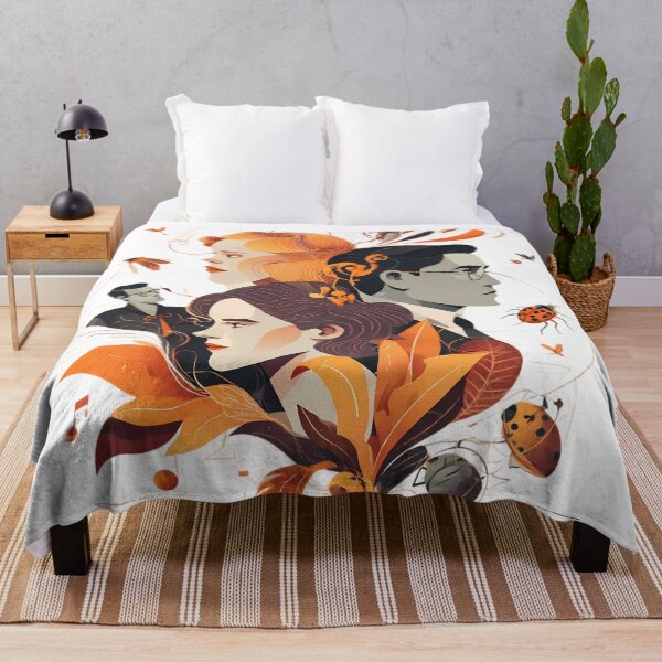 Item preview, Orange Golden Illustrations Blending Nature Humanity Imagination Design designed and sold by ART ATTACK ZONE.