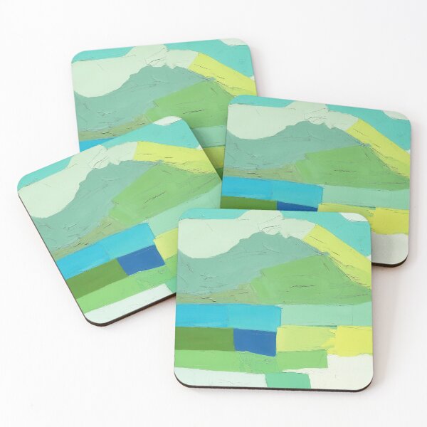 Item preview, Original Paintings by Etel Adnan, Etel Adnan Color Landscape Art designed and sold by OilArtLittle.