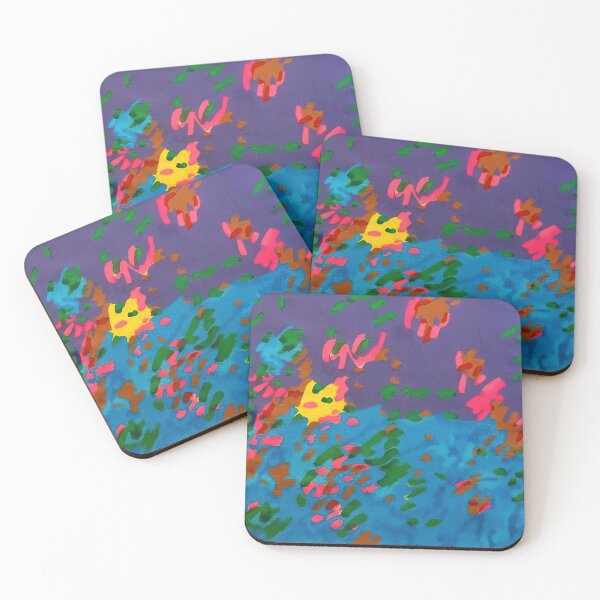 Item preview, Original Paintings by Etel Adnan, Etel Adnan Color Landscape Art designed and sold by OilArtLittle.