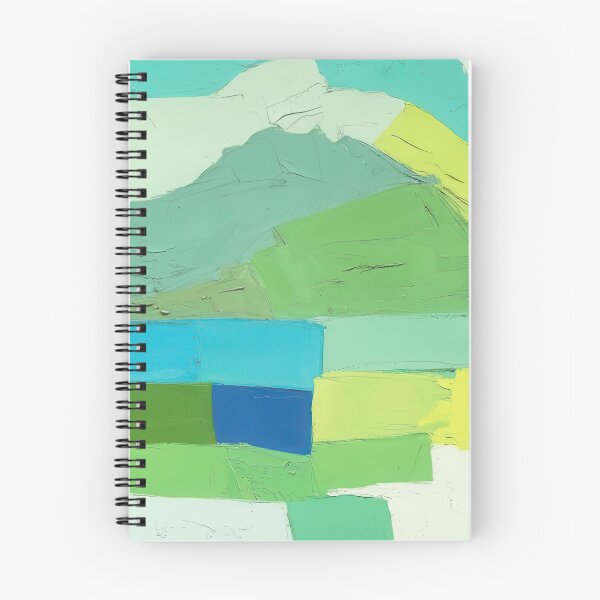 Item preview, Original Paintings by Etel Adnan, Etel Adnan Color Landscape Art designed and sold by OilArtLittle.