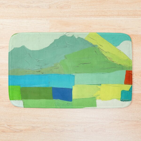 Item preview, Original Paintings by Etel Adnan, Etel Adnan Color Landscape Art designed and sold by OilArtLittle.