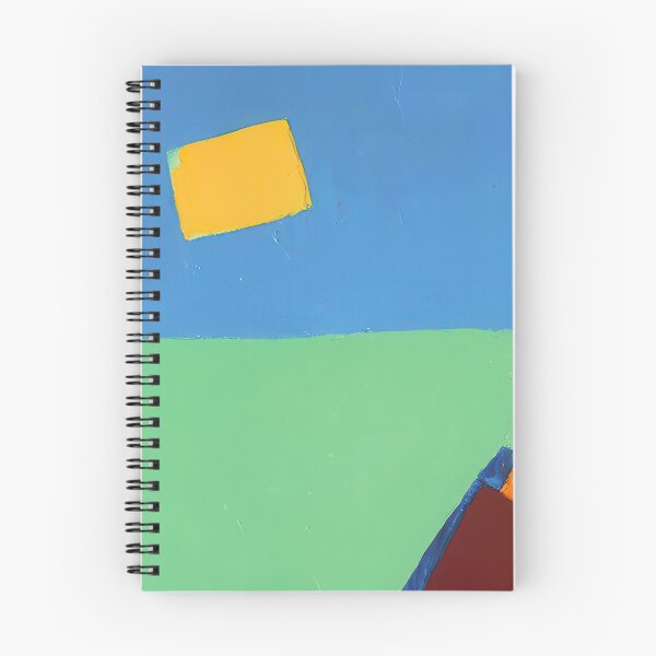 Item preview, Original Paintings by Etel Adnan, Etel Adnan Color Landscape Art designed and sold by OilArtLittle.
