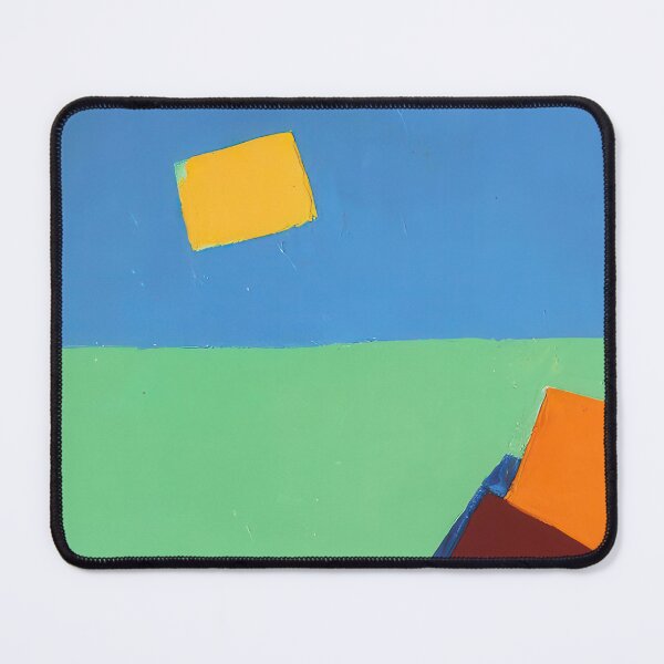 Item preview, Original Paintings by Etel Adnan, Etel Adnan Color Landscape Art designed and sold by OilArtLittle.