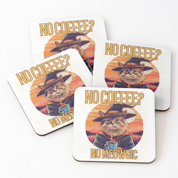 Item preview, No Coffee No Meowgic designed and sold by GEMWANG.