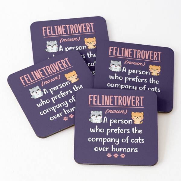 Item preview, Felinetrovert A Person Who Prefers the Company of Cats Over Humans designed and sold by jaygo.