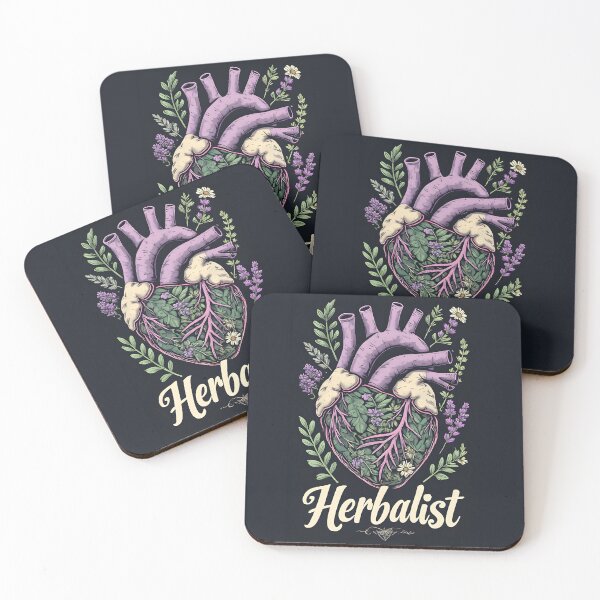Item preview, Botanical Human Heart Illustration | Herbalism & Holistic Healing Art designed and sold by owi-art.
