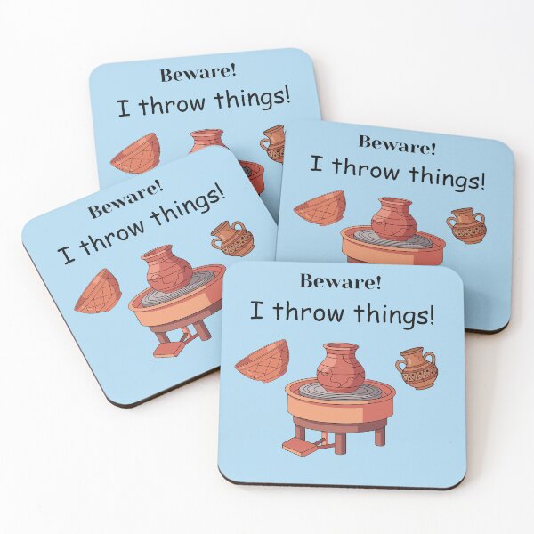 Item preview, Beware! I throw things! designed and sold by Linda La Guardia.