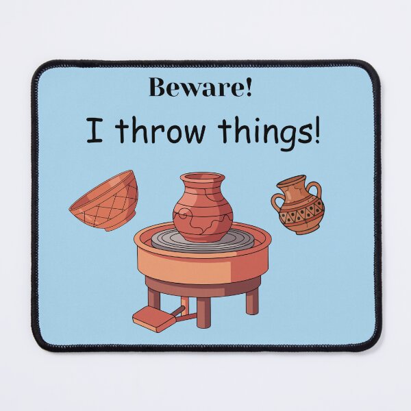 Item preview, Beware! I throw things! designed and sold by Linda La Guardia.