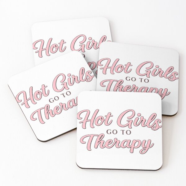 Item preview, Hot Girls Go To Therapy – Feminist Mental Health Quote Aesthetic Shirt designed and sold by Miminc.
