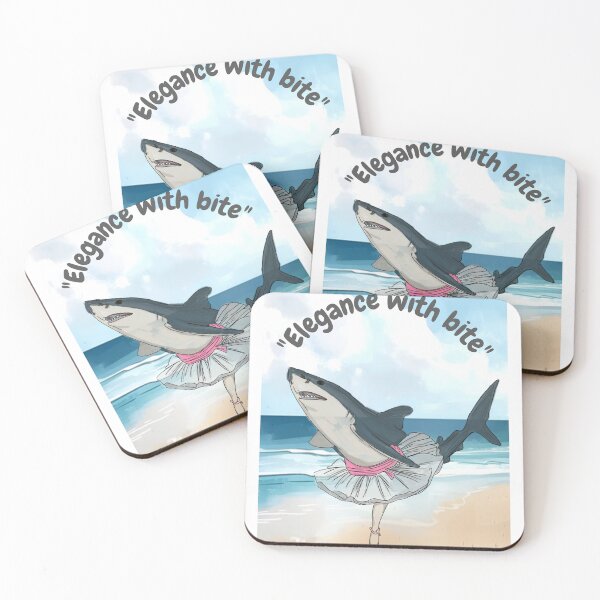 Item preview, Cute ballet dancing shark With a quote designed and sold by JolaDesignss.