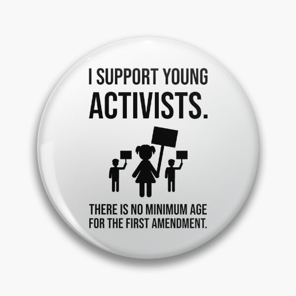 Item preview, I support young activists.  designed and sold by Rachel the Artist .