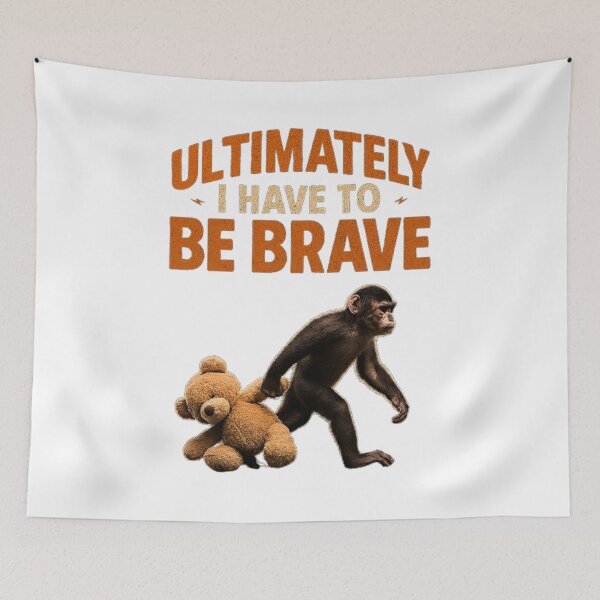 Item preview, Ultimately I Have to be Brave  Monkey Punch designed and sold by BHMARTS.