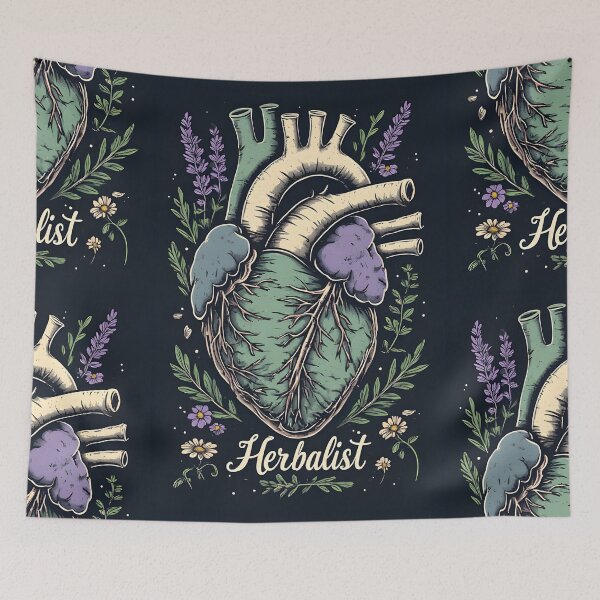 Item preview, Rooted at Heart – Botanical Human Heart Made of Herbs designed and sold by owi-art.