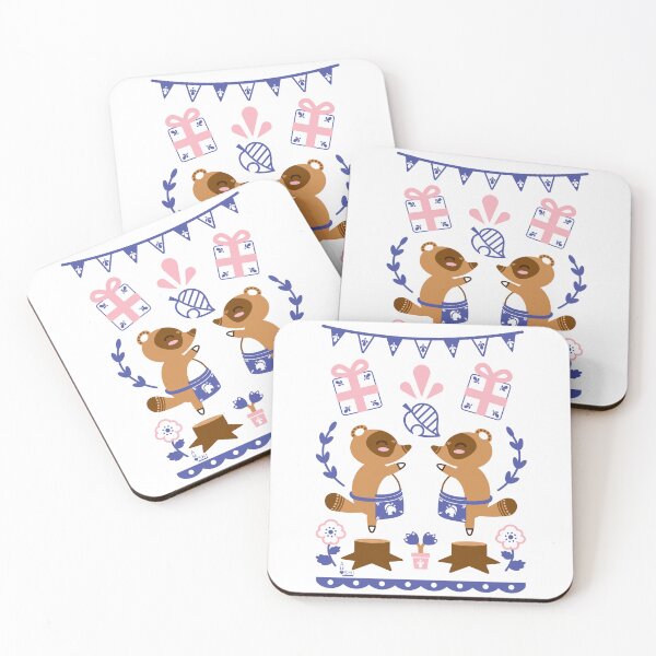 Item preview, Timmy and Tommy Danish Folk Art - Animal Crossing designed and sold by Amoshi Art & Design.
