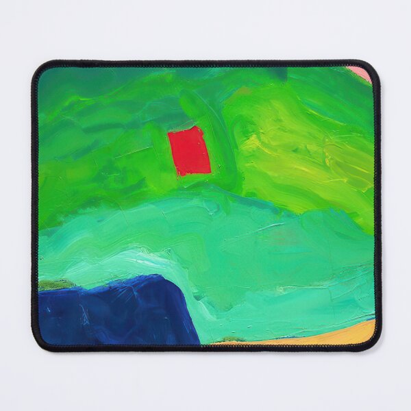 Item preview, Original Paintings by Etel Adnan, Etel Adnan Color Landscape Art designed and sold by OilArtLittle.