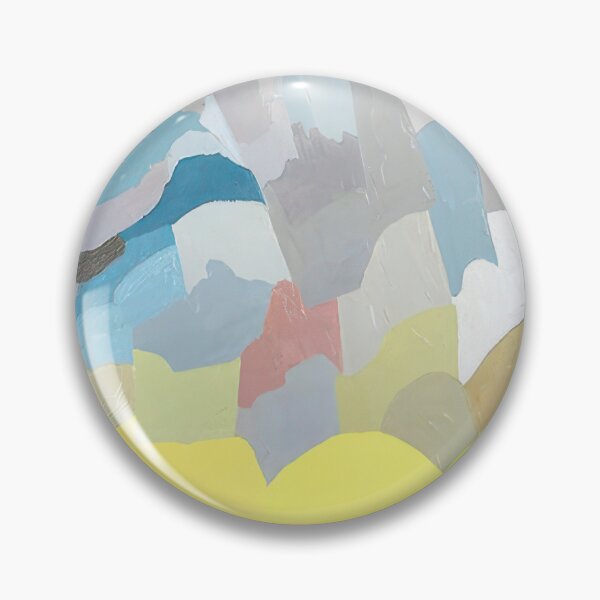 Item preview, Original Paintings by Etel Adnan, Etel Adnan Color Landscape Art designed and sold by OilArtLittle.
