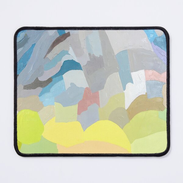 Item preview, Original Paintings by Etel Adnan, Etel Adnan Color Landscape Art designed and sold by OilArtLittle.