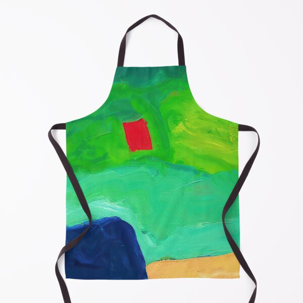 Item preview, Original Paintings by Etel Adnan, Etel Adnan Color Landscape Art designed and sold by OilArtLittle.