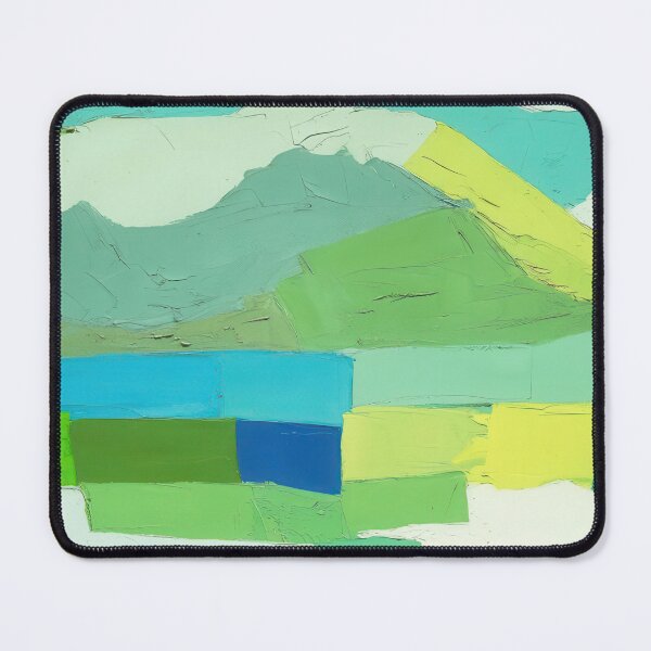 Item preview, Original Paintings by Etel Adnan, Etel Adnan Color Landscape Art designed and sold by OilArtLittle.