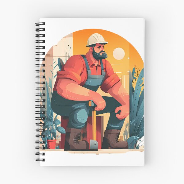 Item preview, Worker Whimsical Illustrations Blending Nature Humanity Imagination Design designed and sold by ART ATTACK ZONE.
