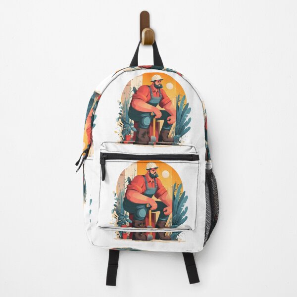 Item preview, Worker Whimsical Illustrations Blending Nature Humanity Imagination Design designed and sold by ART ATTACK ZONE.