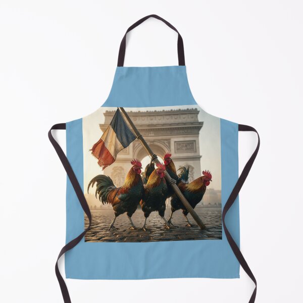 Item preview, Gallic Roosters Hoist French Flag designed and sold by Tridentulus.