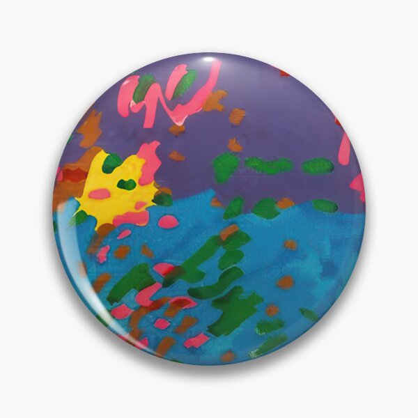 Item preview, Original Paintings by Etel Adnan, Etel Adnan Color Landscape Art designed and sold by OilArtLittle.