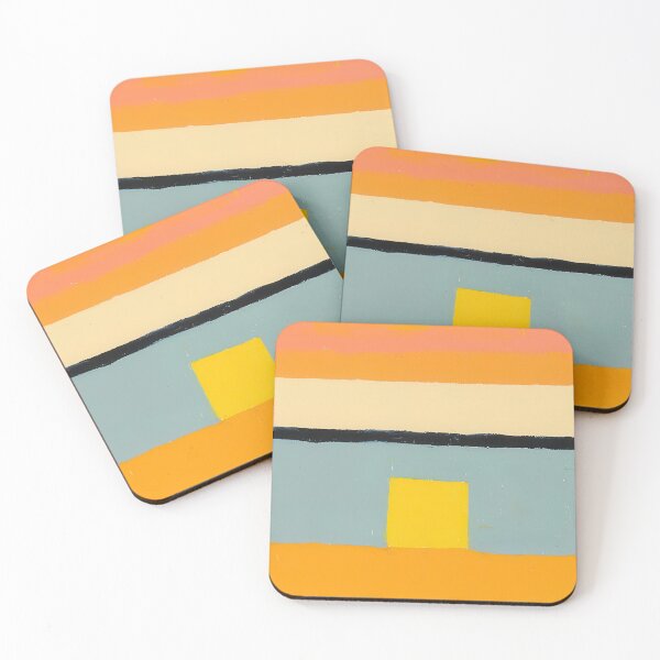 Item preview, Original Paintings by Etel Adnan, Etel Adnan Color Landscape Art designed and sold by OilArtLittle.