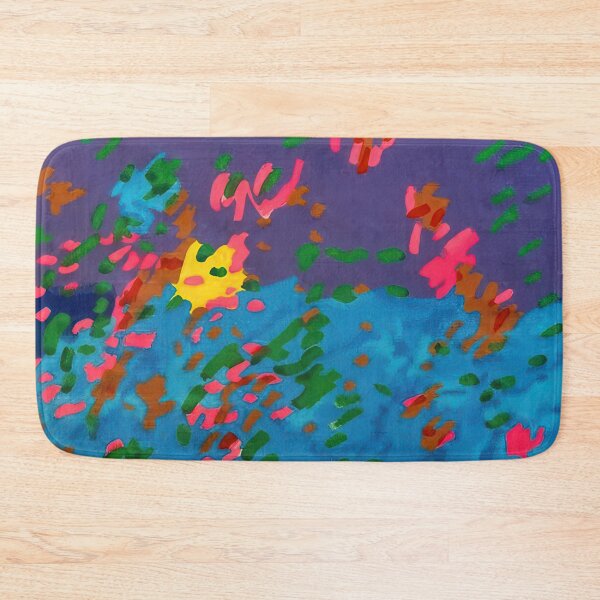 Item preview, Original Paintings by Etel Adnan, Etel Adnan Color Landscape Art designed and sold by OilArtLittle.