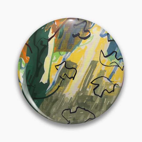 Item preview, Original Paintings by Etel Adnan, Etel Adnan Color Landscape Art designed and sold by OilArtLittle.