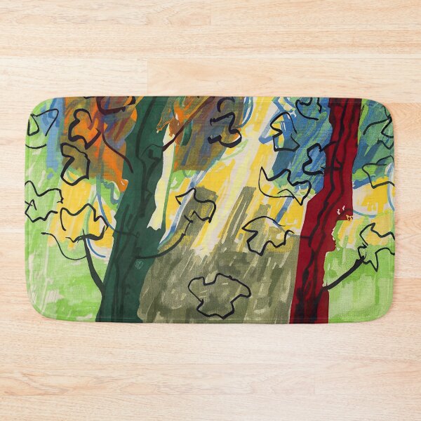 Item preview, Original Paintings by Etel Adnan, Etel Adnan Color Landscape Art designed and sold by OilArtLittle.