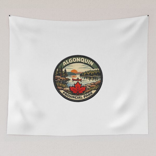 Item preview, Algonquin Provincial Park Patch Badge designed and sold by CompassLake.