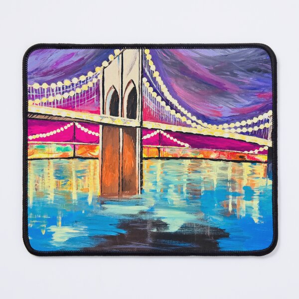 Item preview, Beautiful abstract colorful bridge over water  designed and sold by Stephs517.