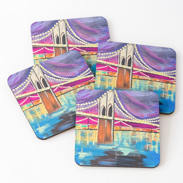 Item preview, Beautiful abstract colorful bridge over water  designed and sold by Stephs517.