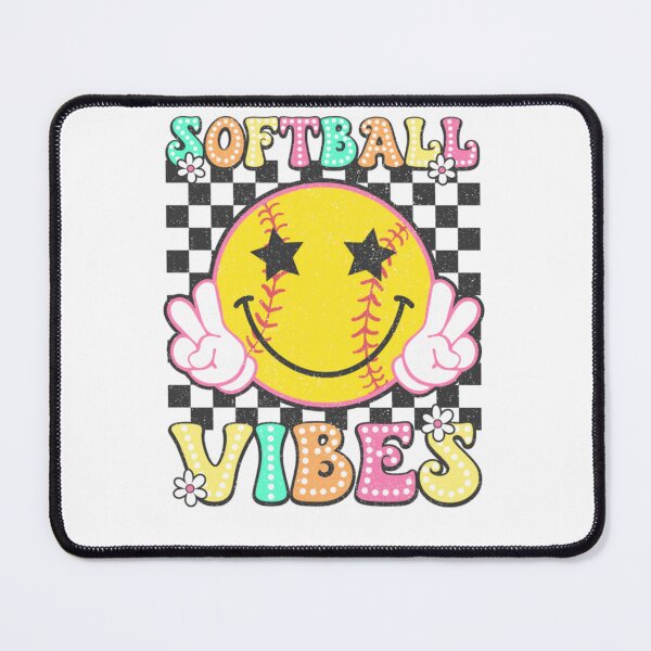Item preview, Softball Vibes Softball Retro Groovy designed and sold by krystalRomanart.