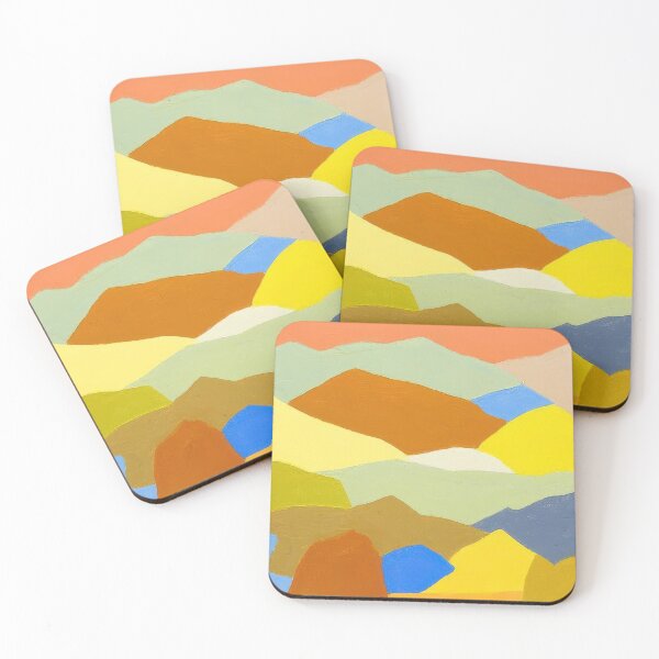 Item preview, Original Paintings by Etel Adnan, Etel Adnan Color Landscape Art designed and sold by OilArtLittle.