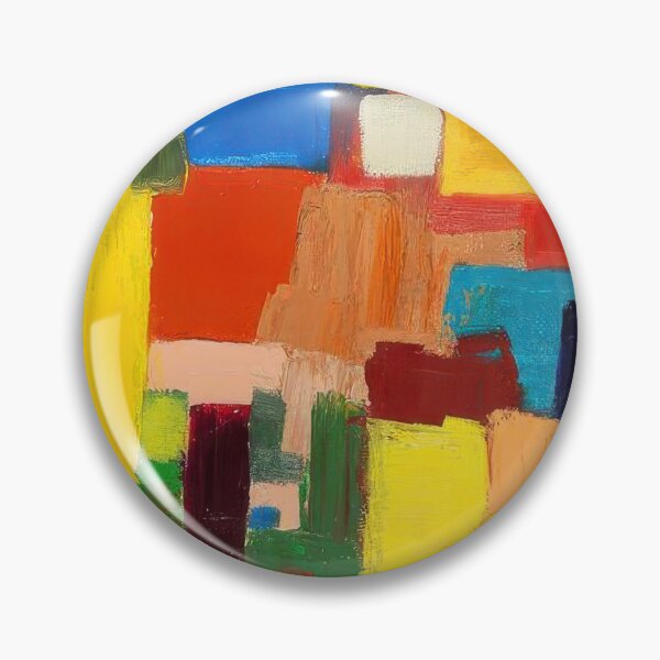 Item preview, Original Paintings by Etel Adnan, Etel Adnan Color Landscape Art designed and sold by OilArtLittle.