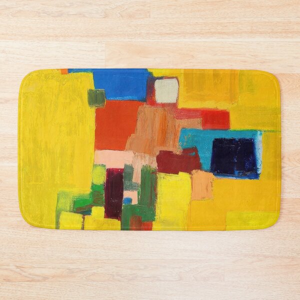 Item preview, Original Paintings by Etel Adnan, Etel Adnan Color Landscape Art designed and sold by OilArtLittle.