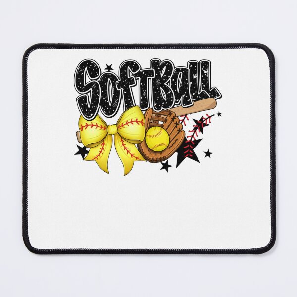 Item preview, Softball Coquette Bow designed and sold by krystalRomanart.