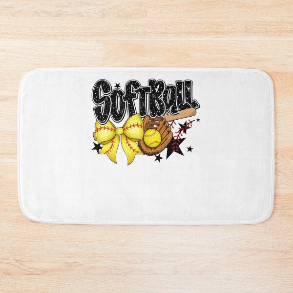 Item preview, Softball Coquette Bow designed and sold by krystalRomanart.