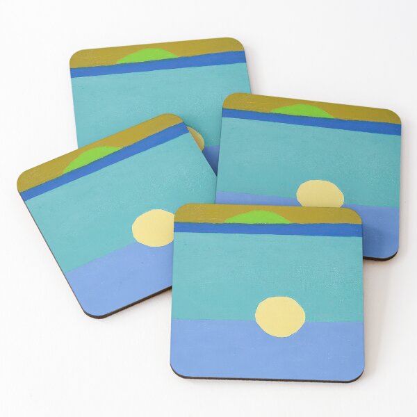 Item preview, Original Paintings by Etel Adnan, Etel Adnan Color Landscape Art designed and sold by OilArtLittle.