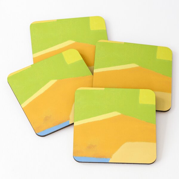 Item preview, Original Paintings by Etel Adnan, Etel Adnan Color Landscape Art designed and sold by OilArtLittle.