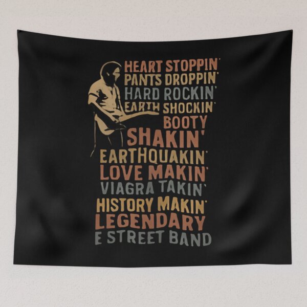 Item preview, Heart Stoppin Pants Droppin Hard Rockin Bruce Springsteen E Street Band Concert Tour Rock Band Tee Classic Rock N Roll 80S designed and sold by WingedGiraffes.