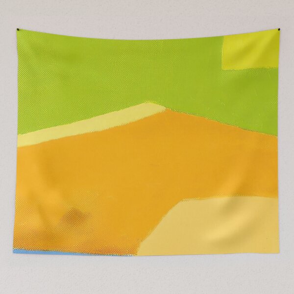 Item preview, Original Paintings by Etel Adnan, Etel Adnan Color Landscape Art designed and sold by OilArtLittle.