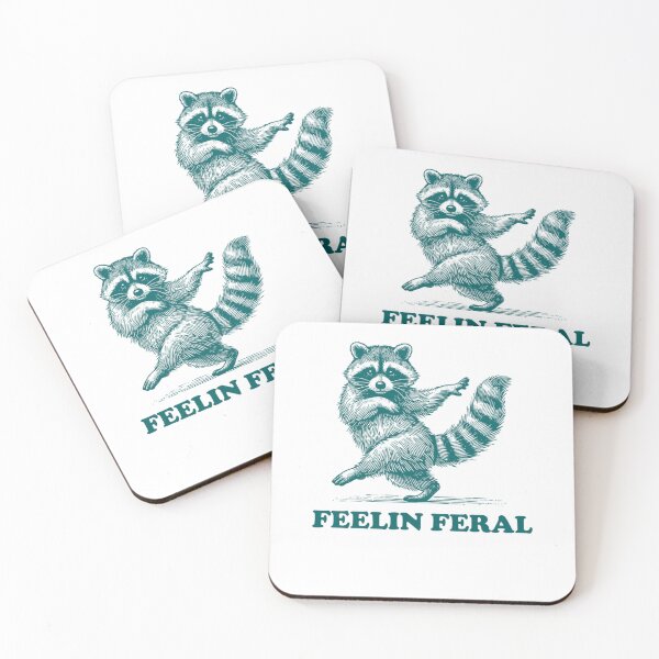 Item preview, Feeling Feral Racoon designed and sold by krystalRomanart.