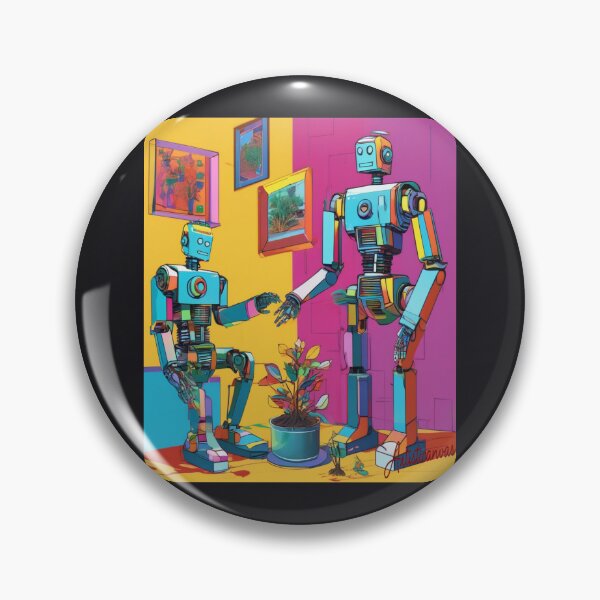 Item preview, Pop Art Robots Caring for Nature designed and sold by Artisticanvas.