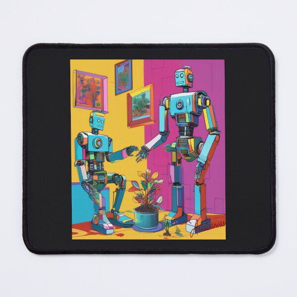 Item preview, Pop Art Robots Caring for Nature designed and sold by Artisticanvas.