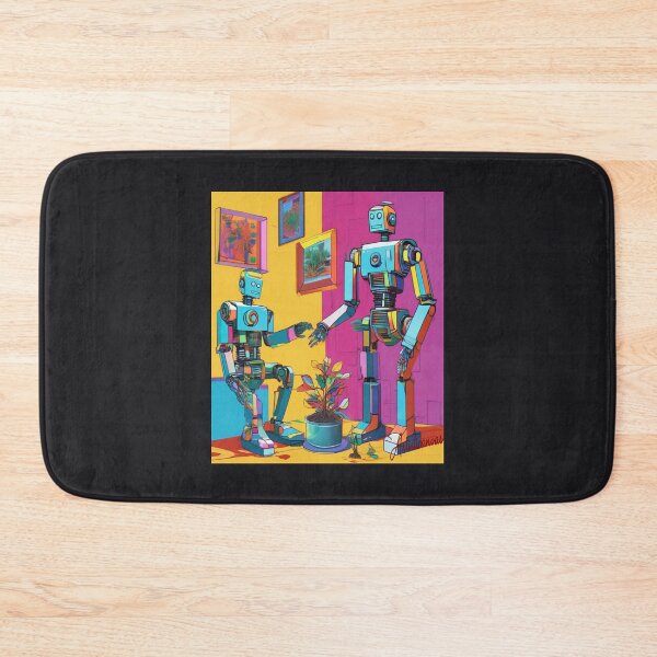 Item preview, Pop Art Robots Caring for Nature designed and sold by Artisticanvas.